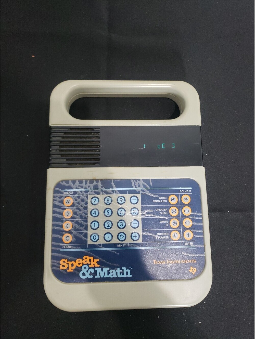 Texas Instruments Speak & Match Vintage Learning Toy 1980